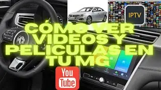 Configuración para ver videos con el auto en movimiento en la pantalla de autos MG, MG5.