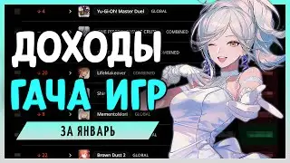 Смотрим и обсуждаем доходы гача игр за Январь.