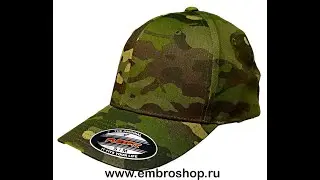 Бейсболка камуфляжная FlexFit без застежки сзади. Модель 6277