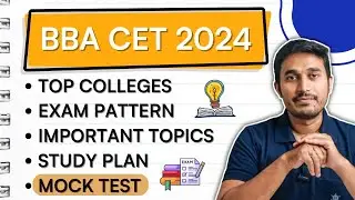 BBA CET 2024 - MOCK TESTS | Top Colleges | Exam Pattern | Marking Scheme | Exam Sections