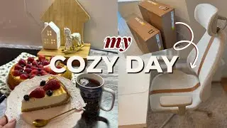 A Cozy Day at Home: Baking a Cheesecake, IKEA DIY & Creative Calm 🍰✨