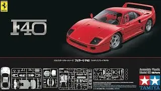 Обзор Ferrari F40. Tamiya, 1/24.