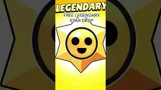 FREE LEGENDARY STAR DROP #brawlstars #gaming #shorts #short #supercell #free #skin #brawltalk #skin