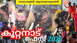 കൂറ്റനാട് ഫെസ്റ്റ് 2026  തുടക്കമായി 🥰#lathevlogs #koottanad #nercha #trending #viral #elephant 