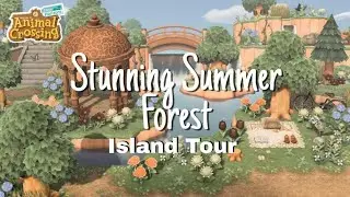 THIS SUMMER FOREST ISLAND IS STUNNING//ISLAND TOUR//ANIMAL CROSSING:NEW HORIZONS