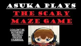 ASUKA PLUSH PLAYS: The Scary Maze Game (DESTROYS HER ROOM)
