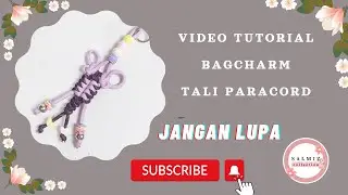 Tutorial Tali paracord simpul kupu-kupu dan snake knot #tutorialsimpulsnakeknote #bagcharm 