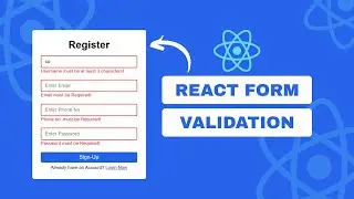 Form Validation Using React JS | React JS Tutorial 2026