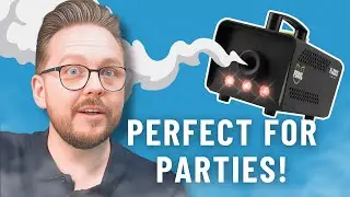 🎃 Halloween & Party Fogger! 🎶 Fuzzix F503L DJ Smoke Machine with LED Lights & Wireless Remote - Demo