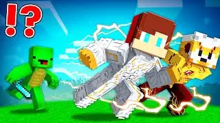 GODSPEED and KID FLASH Speedrunners vs Hunter in Minecraft - Maizen JJ and Mikey