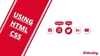 How To Make Social Icon Hover Effect In CSS| Social Icon In HTML CSS | Social Media Icons Animation