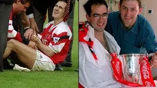 Tony Adams le rompe la clav&iacute;cula a su propio compa&ntilde;ero