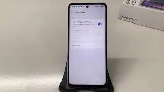 How to Enable or Disable Background Activity in OPPO K12X