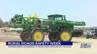 Farmers bring awareness to farm vehicles on roads during Rural Road Safety Week