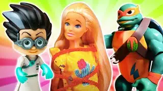 Barbie videos for kids! Barbie toys for girls. Ken saves Barbie doll!