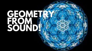 Sound forming Geometric Patterns in Water - CYMATICS Raw Uncut experimenting - Visible Sound