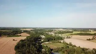 France from the sky- Indre et Loire- Villentrois campagne fran&ccedil;aise