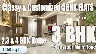 3 BHK Flat in Chattarpur South Delhi | Fully Furnished 3-BHK Flats in Delhi | Flats in South Delhi |