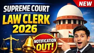 📢 Supreme Court Law Clerk Notification 2026 Out | Apply Online | Full Details