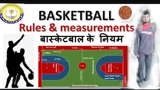 Basketball rules in Hindi | basketball court measurement // #motivation #basketball #fitness #new