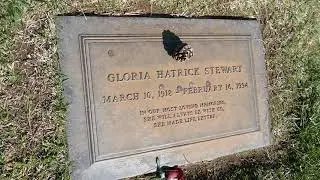 Actor Jimmy Stewart Grave Wee Kirk Forest Lawn Memorial Park Glendale California USA January 2021