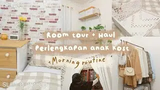 ROOM TOUR KAMAR SEMPIT 2,4 X 2,4 M | MORNING ROUTINE 🌄 | HAUL PERLENGKAPAN ANAK KOST MURAH MERIAH