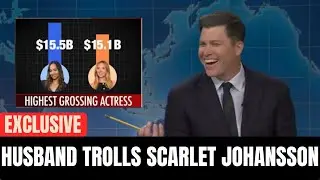 Colin Jost Reacts After Scarlett Johansson Loses Top-Grossing Title (SNL Moment)