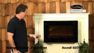 Elite Deals - Black Wall Mounted Electric Fireplace