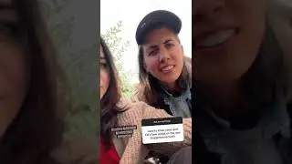 Caterina Scorsone and E.R. Fightmaster in the Grey's Anatomy Instagram story
