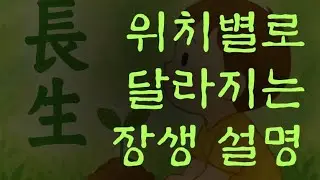 사주 위치별로 달라지는 십이운성 장생 설명