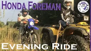 #52 Yamaha XT250 and Honda Foreman Evening Trail Ride #purplecollarlife #outdoorgans