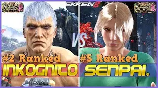 T8 ▰ INKOGNITO TK (#2 Ranked Bryan) Vs SENPAI RELAX (#5 Ranked Nina) ▰ Tekken 8 High Level Gameplay