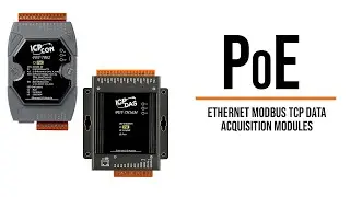PoE Ethernet Modbus TCP Data Acquisition Modules