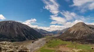 Harper River from Mt. Cotton | Lake Coleridge, New Zealand [TimeLapse]