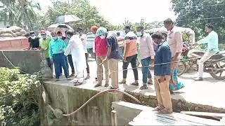 লাকসাম পৌরসভা UGIIP পরিচালকের উন্নয়ন প্রকল্প পরিদর্শন ।