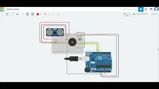 Adaptive Headlight and Obstacle Warning Embedded System (Tinkercad Simulation)