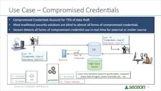 Seceon OTM Use Case  Compromised Credentials