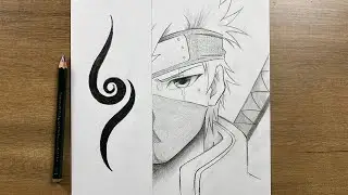 How to Draw Kakashi Hatake (ALT Style) | Step by Step Anime Drawing Tutorial | Naruto Sketch