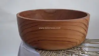 Teak Wood Round Bowl Serving Dessert Diameter 8.8 to 12 inches | Kitchenware | Free Shipping