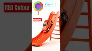 🔴🟡🟠🚗Изучаем цвета - Разноцветные игрушечные машинки на горке #youtubeshorts #kidsvideo #trending ...