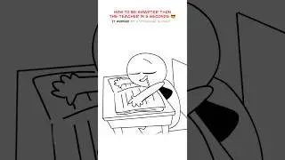 Smart Kid 😅 (Animation Meme) Anim: RedFlowerCrown #shorts