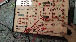 op amp as an INTEGRATOR ( msc 2 sem experiment )
