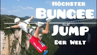 Ich springe den h&ouml;chsten Bungee Jump der Welt in China 🇨🇳 260m | Zhangjaje Vlog | Avatar Berge