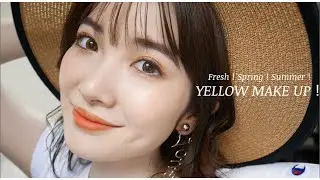 フレッシュなイエロー×オレンジラメ💛✨