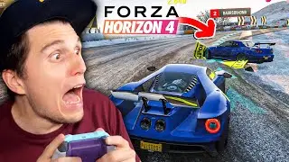 ER crasht mich von der Strecke! (Erstes Rennen gegen ECHTE MENSCHEN) | Forza Horizon 4