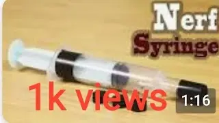 How to make toy with injection that shoots easy at home.