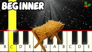 Away in a Manger &ndash; Christmas - Fast and Slow (Easy) Piano Tutorial &ndash; Beginner