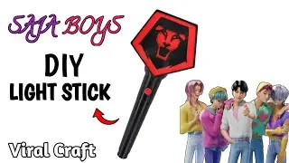 Saja boys lightstick , how to make saja boys lightstick , how to make a easy paper craft