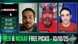 MLB and NCAAF Picks for Today, Friday 10/10/25 Predictions | College Football Week 7 | MLB Best Bets