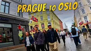 ⭐ PRAGUE to OSLO: Airport, Plane, Train, & Hipster Hotel
